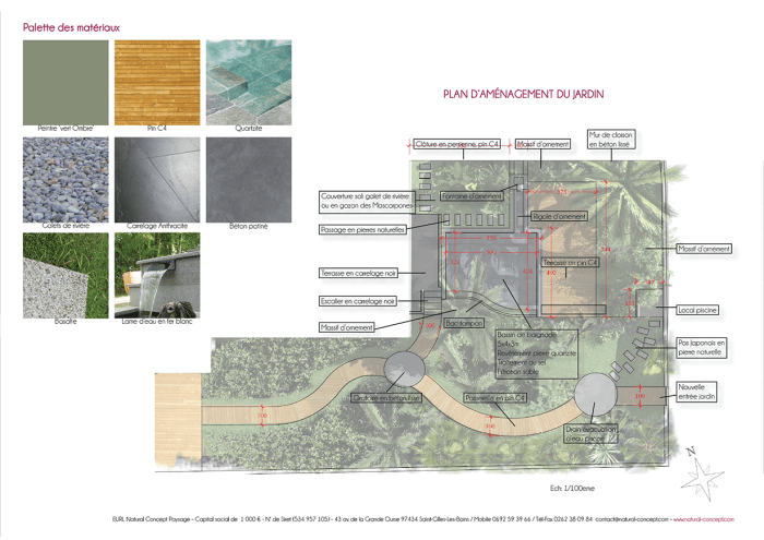 Plan d'aménagement paysager - Natural Concept Paysage